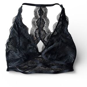 Hayden Los Angeles Lace Bralette in Black. New